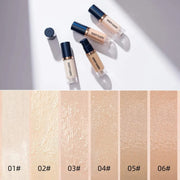 BEAUTY GLAZED 6 Color Liquid Foundation,Full Coverage, Long-Lasting, Waterproof, Natural Effect,Hydrating