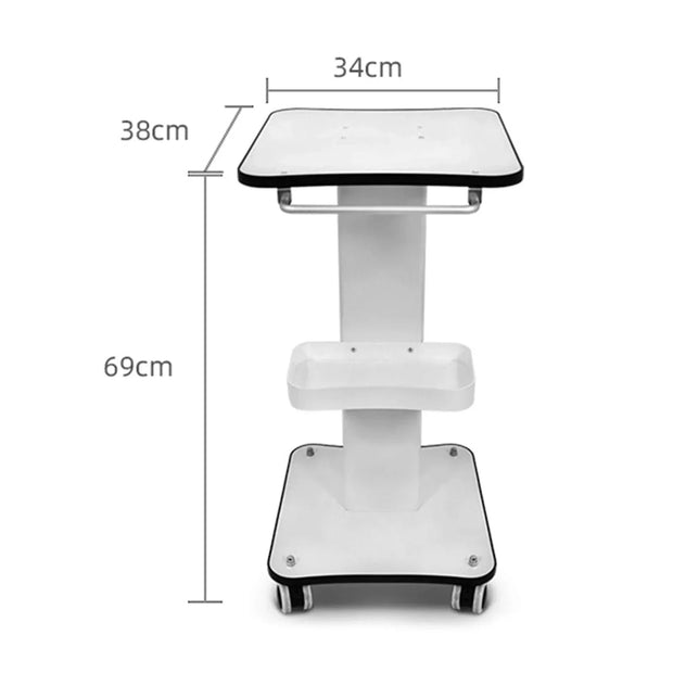 3-Tier Rotating Beauty Salon Rolling Cart