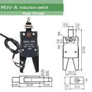 Mini A Gripper Series Pneumatic Manipulator Fixture Magnetic Induction Clamp Antiskid Cover Grip Injection Molding Accessories