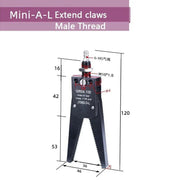Mini A Gripper Series Pneumatic Manipulator Fixture Magnetic Induction Clamp Antiskid Cover Grip Injection Molding Accessories