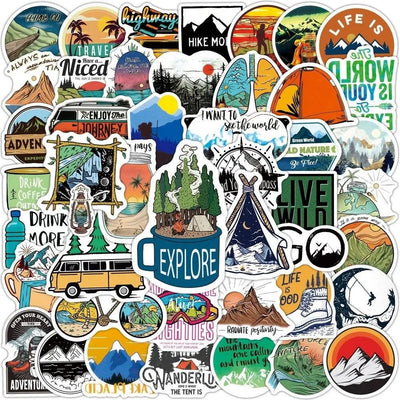Forest Adventure Sticker | Hiking Sticker Pack | Outdoor Safety Gear