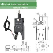 Mini A Gripper Series Pneumatic Manipulator Fixture Magnetic Induction Clamp Antiskid Cover Grip Injection Molding Accessories