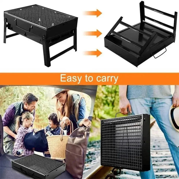Stainless Steel Charcoal Grill | Charcoal Grill | Outdoor Safety Gear