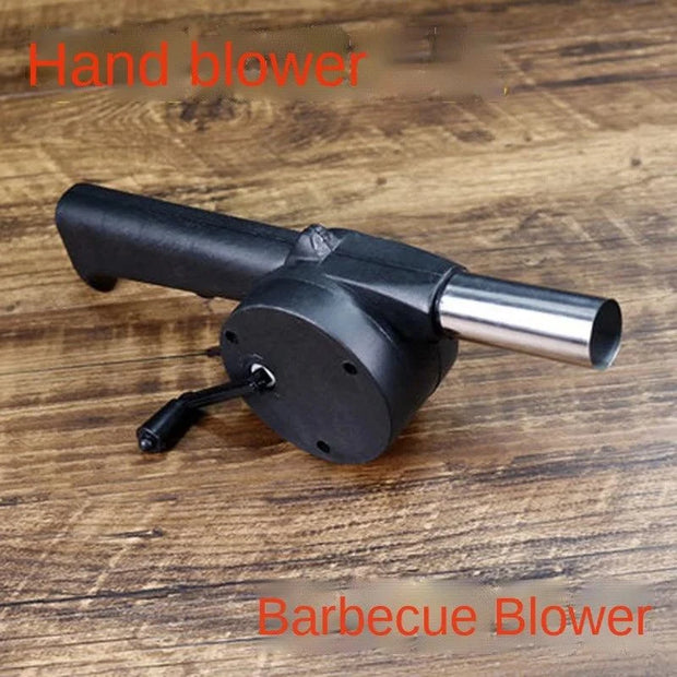 Portable BBQ Blower | Hand Crank Air Blower | Outdoor Safety Gear