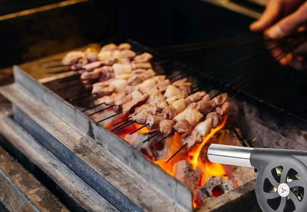 Portable BBQ Blower | Hand Crank Air Blower | Outdoor Safety Gear